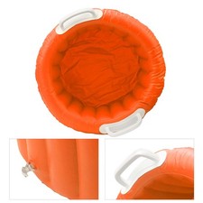 Orange Household Inflatable Basin Wash Multi Function Foot Washing Icing Bas NEW