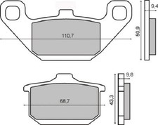 Front Brake Pads Kawasaki ZL