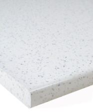 White Sparkle Gloss 30mm Laminate Kitchen Worktop 1m, 2m, 3m + Edging Strip