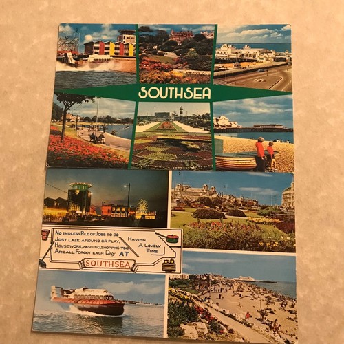 Ferry boats southsea - boats, postcard