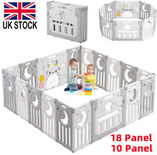 10 18 Panels Baby Playpen Foldable Kids Child Indoor Safety Activity Center Toys