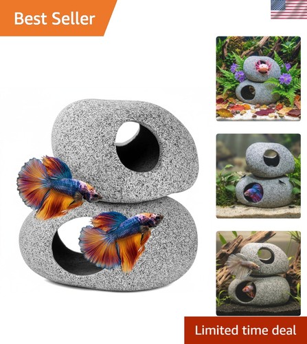 Ceramic fish tank rocks - tank,