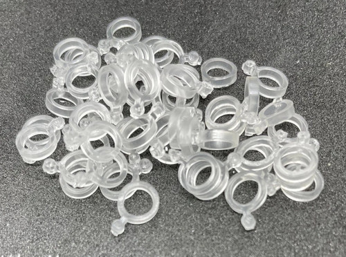 Coarse fishing clear silicone - clear,