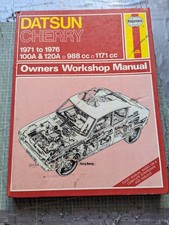 Datsun Cherry 100A & 120A (1971-1976) Haynes Owners Workshop Manual