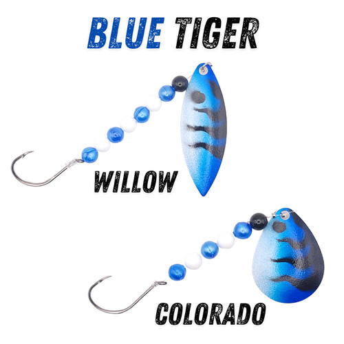 Blue tiger worm harness - blue,