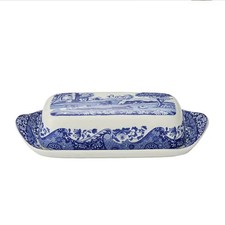 Spode Blue Italian Butter Dish