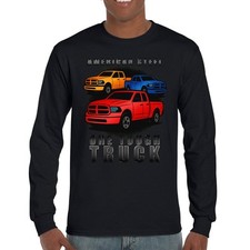 American Steel Tough Truck Long Sleeve T-shirt Offroad Pickup 4x4 USA Rugged