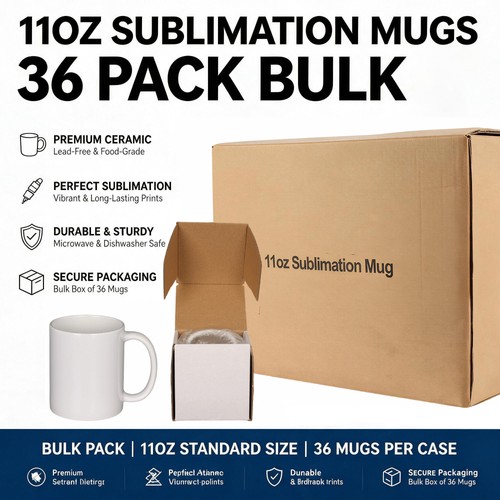 36pack sublimation blank mugs - 36pack,