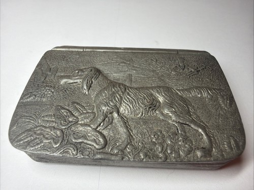Pewter snuff box snuffbox pill - snuffbox,