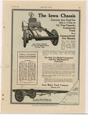1916 Iowa Motor Truck Company Ad: Conversions for Ford Trucks - Ottumwa, Iowa