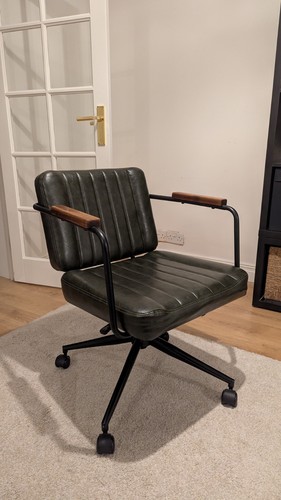 Vintage green office chair - green,