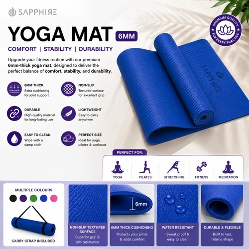 Yoga mat 6mm - yoga,
