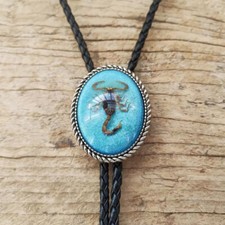 Blue Scorpion Bolo Tie Wedding
