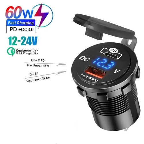 12v 24v type usb - 24v, pd+usb