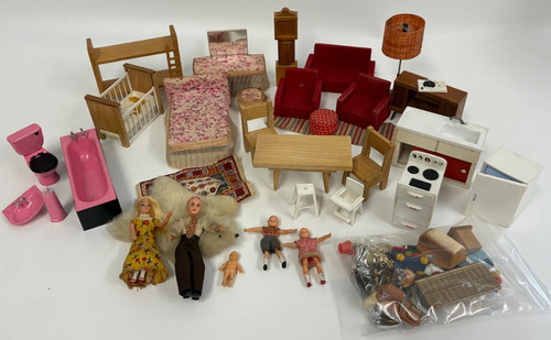 Job lot dolls house furniture - job,
