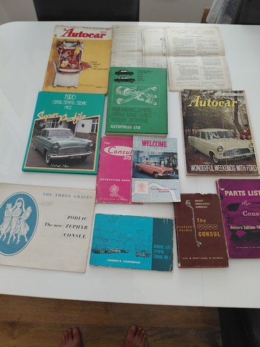 Ford consul manuals - consul, 2