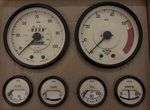 Triumph tr6 smiths gauge set - tr6,