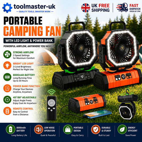 Camping fan 20000mah portable - fan,