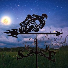 Metal Weather Vane Outdoor Weather Vane Match Motorcycle