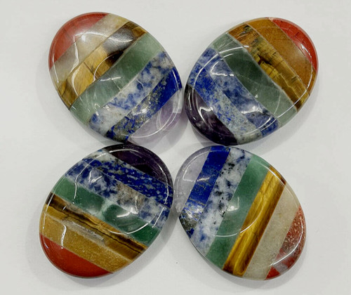 Chakra thumb stone palmstone - stone,