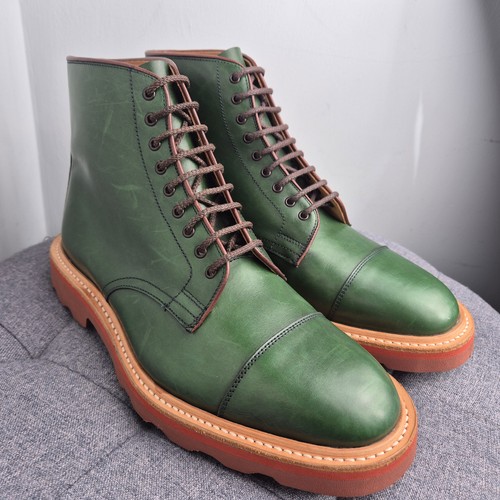 Trickers axton green leather - green,