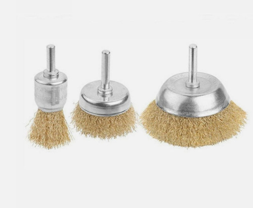 Rotary brass wire brush - wire,