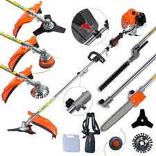 52CC 5 in 1 Hedge Trimmer Multi Tool Petrol Strimmer BrushCutter Garden Chainsaw
