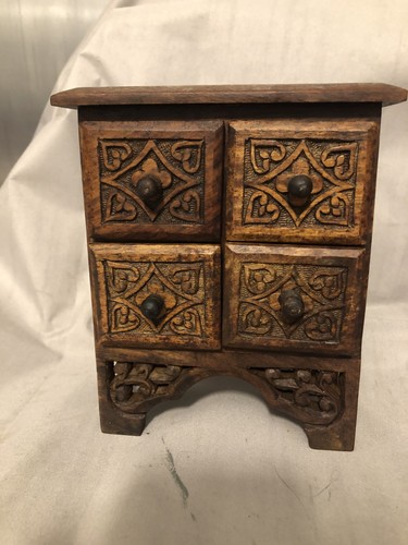 Carved wooden spice - carved,