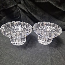 Pair of Cut Glass Crystal