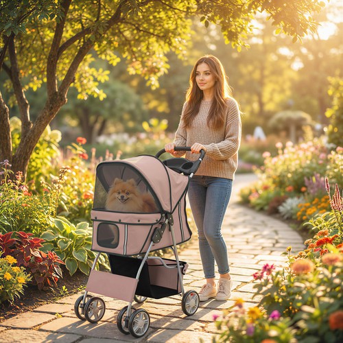 Pawhut pet stroller carrier - pawhut,