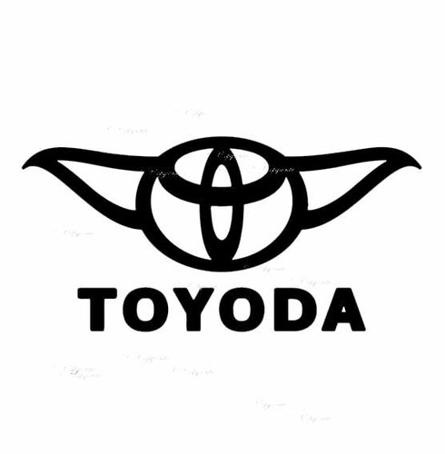 Toyoda car toyota bumper - bumper, vinyl