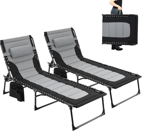 Folding sun lounger level - sun,