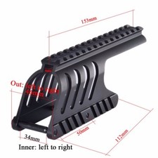 New Aluminium Saddle Mount for Remington 870 Shotgun 12GA Rail Mounts