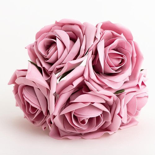 10cm large foam roses - large, bunch