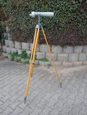 Telescope spotting scope Carl Zeiss Jena with wooden tripod