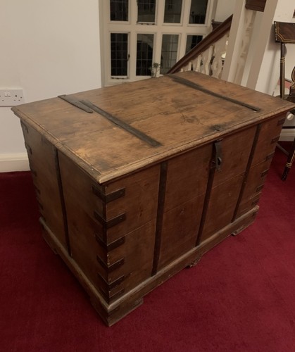 Large wooden chest - large,