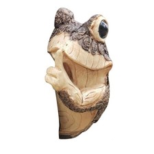 1X(Rana Silenziosa Peeker Tree Garden Tree Sculptures Outdoor Tree Face Gar3159