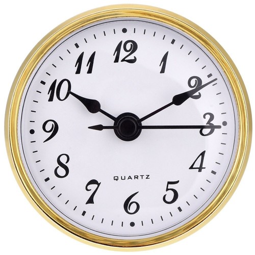 70mm quartz clock insert gold - quartz,