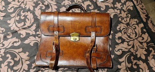 Vintage heavy large briefcase - large,