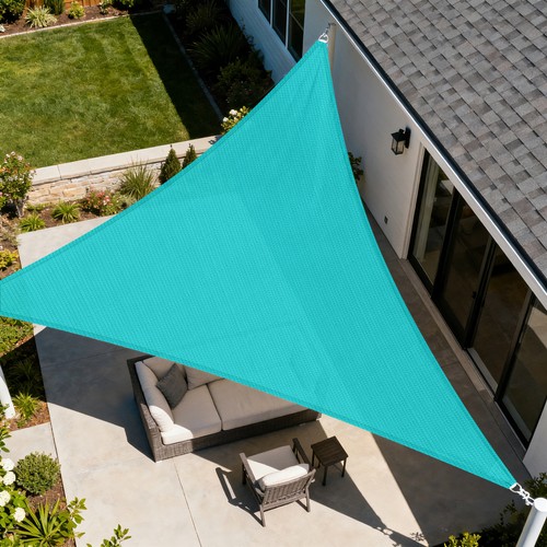 28ft turquoise sun shade - turquoise,