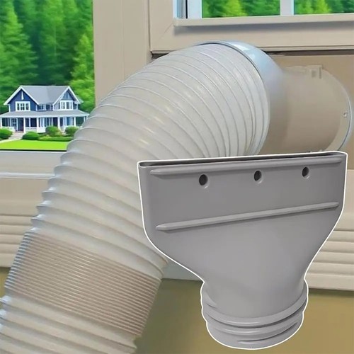 Flat air conditioning exhaust - flat,