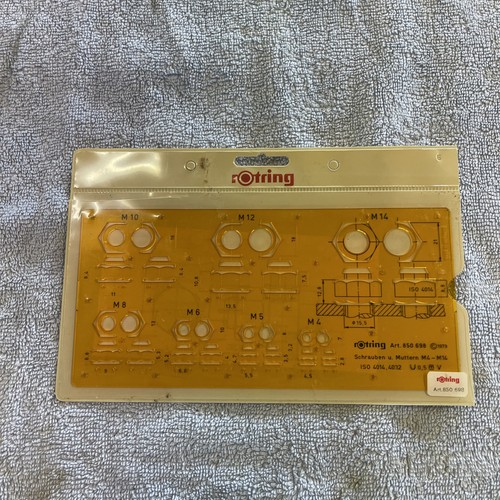 Rotring plastic stencil - rotring,