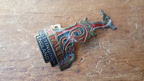 Vintage raleigh head badge - raleigh,