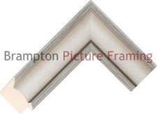 49mm Wide Ivory/Silver Ridged