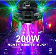 200W RGBW 6 Arms Rotate Laser