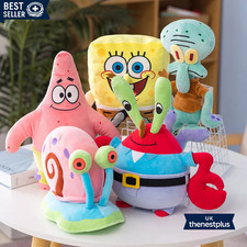 SpongeBob SquarePants Plushes | Cartoon Stuffed Plushie Toys Patrick Krabs Gary