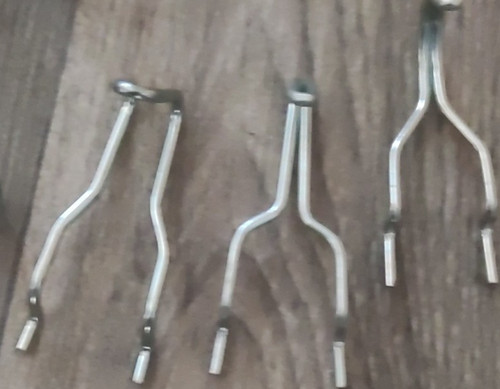 Metal display arm hooks - metal,