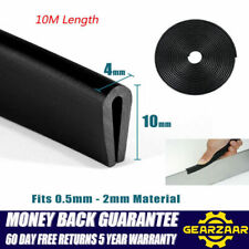 10M Car Door Boot Edge Protector Strip Trim U Shape Guard Seal Rubber Black UK