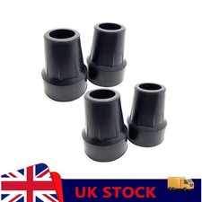 4x EXTRA HEAVY DUTY & METAL WASHER RUBBER FERRULES For 19mm Walking Stick