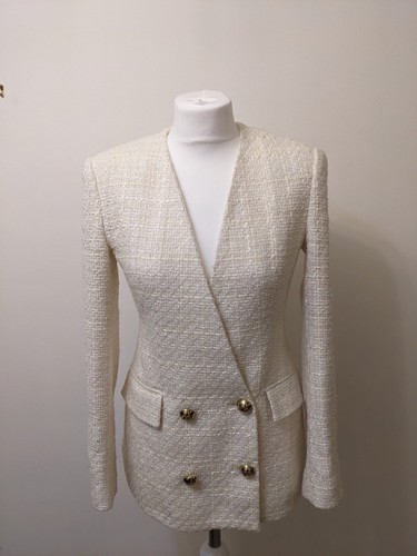 Zara ecru tweed textured - zara,